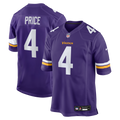 Minnesota Vikings Myles Price Nike Purple Game Jersey