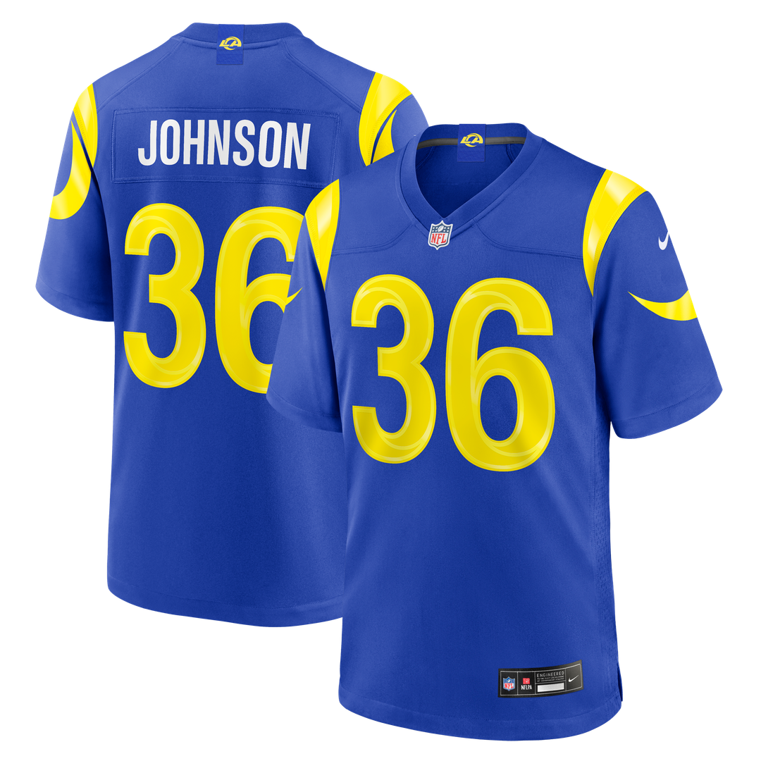 Los Angeles Rams Alex Johnson Nike Royal Game Jersey