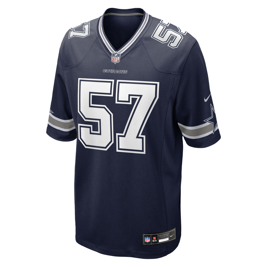 Dallas Cowboys Malachi Lawrence Nike Navy Game Jersey