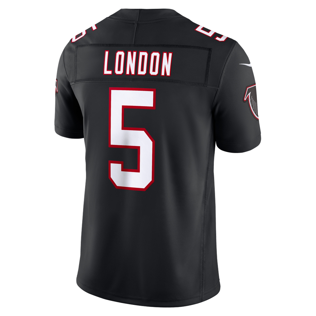 Atlanta Falcons Drake London Nike Black Alternate Throwback Vapor FUSE Stitched Limited Jersey