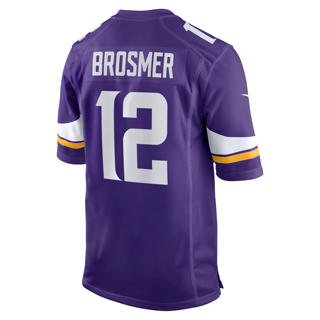 Minnesota Vikings Max Brosmer Nike Purple Game Jersey