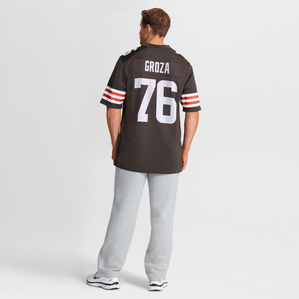 Cleveland Browns Lou Groza Nike Brown Retired Player Game Jersey