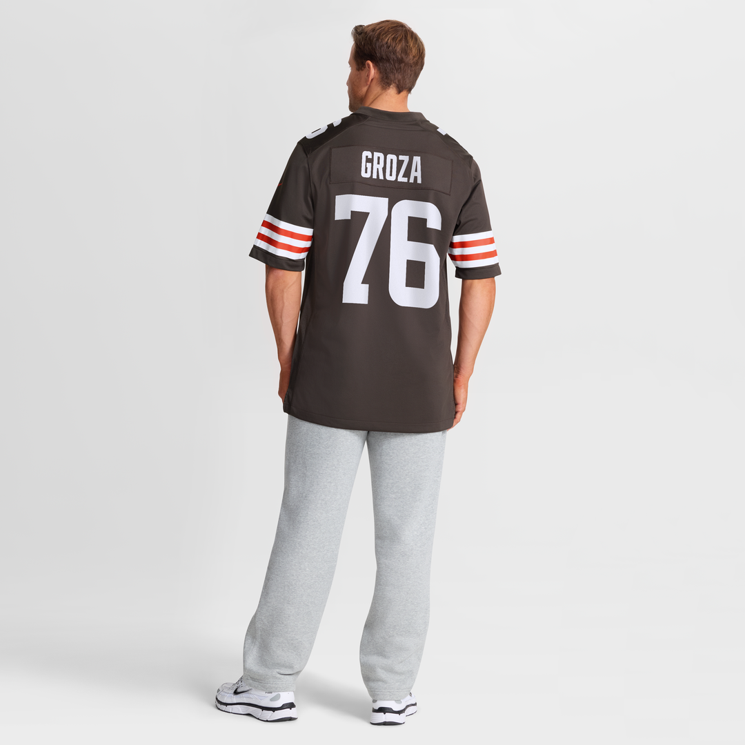 Cleveland Browns Lou Groza Nike Brown Retired Player Game Jersey