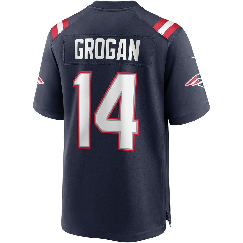 New England Patriots Steve Grogan Nike Navy Retired Player Game Jersey