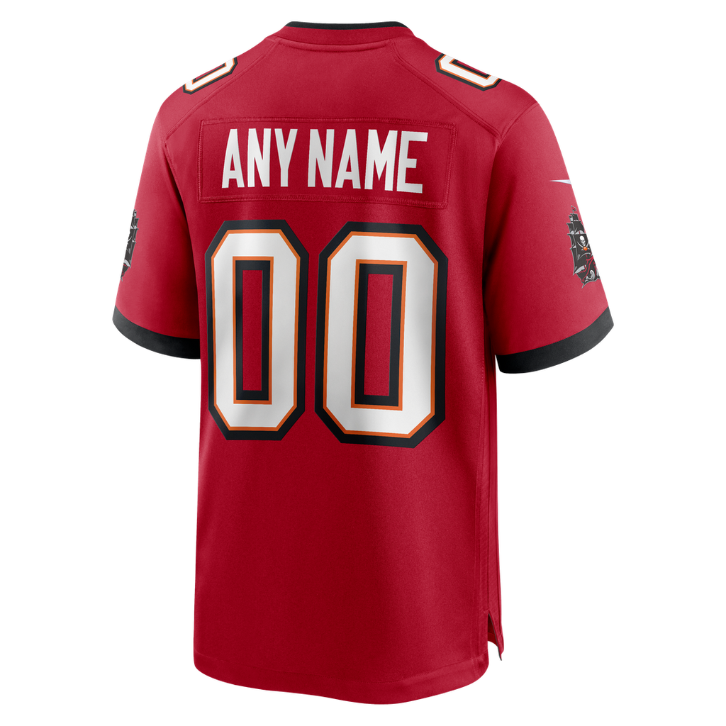 Nike Red Tampa Bay Buccaneers Team Custom Jersey