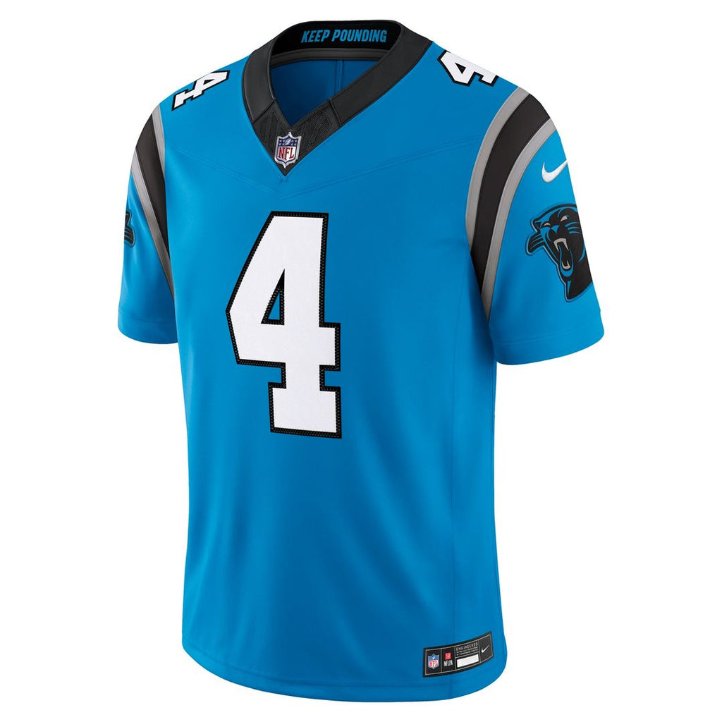 Carolina Panthers Tetairoa McMillan Nike Blue Alternate Vapor FUSE Stitched Limited Jersey