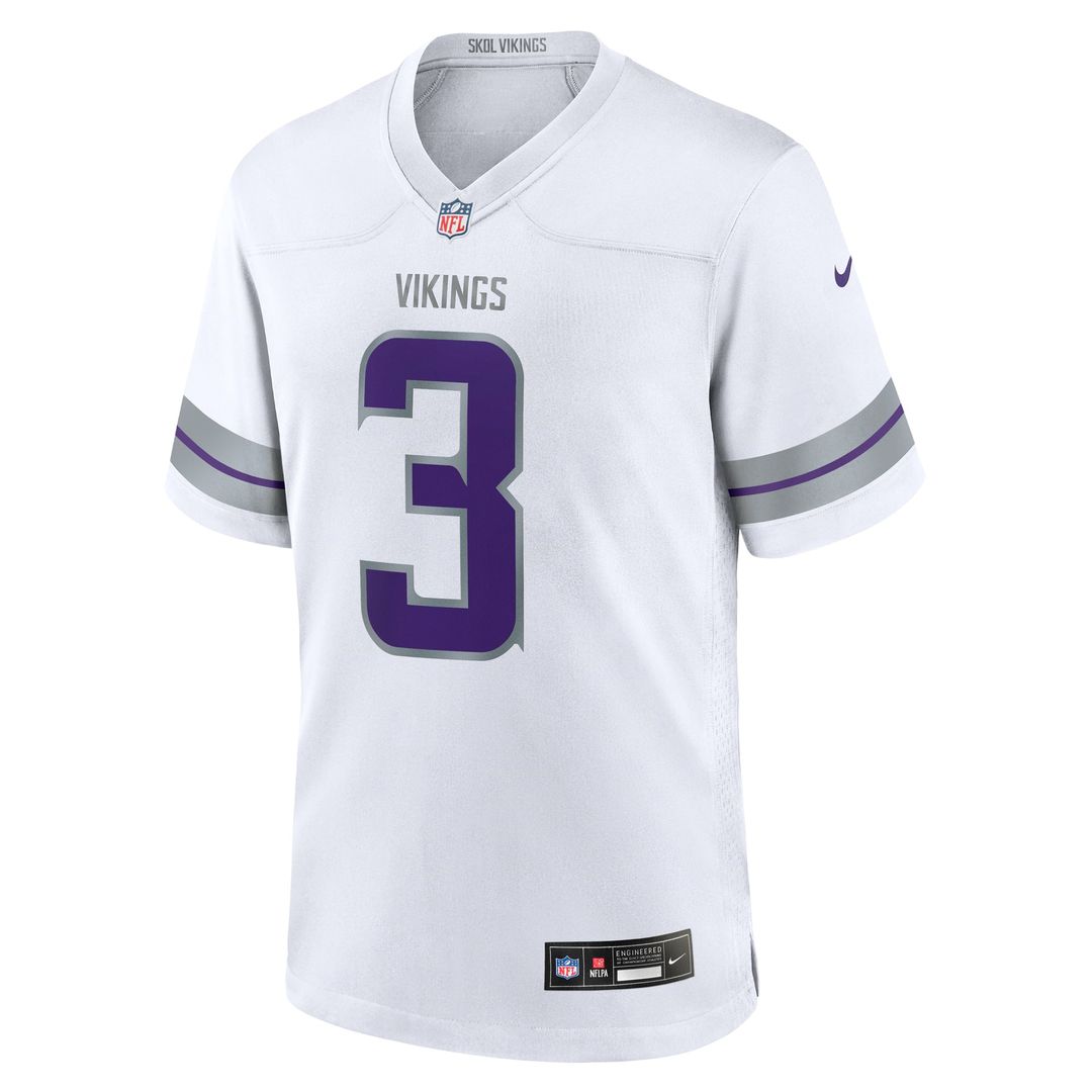 Minnesota Vikings Jordan Addison Nike White Alternate Game Jersey