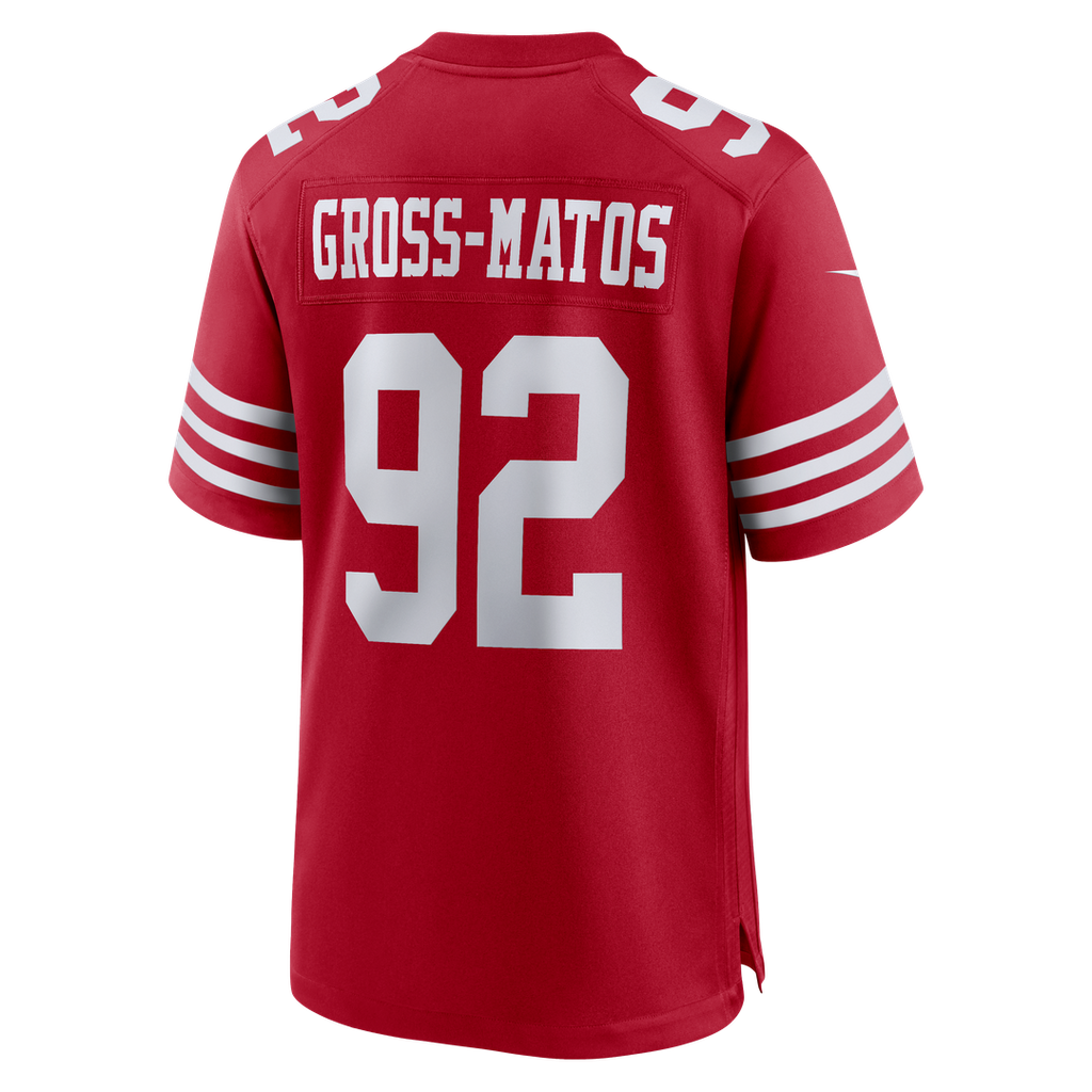 San Francisco 49ers Yetur Gross - Matos Nike Scarlet Game Jersey