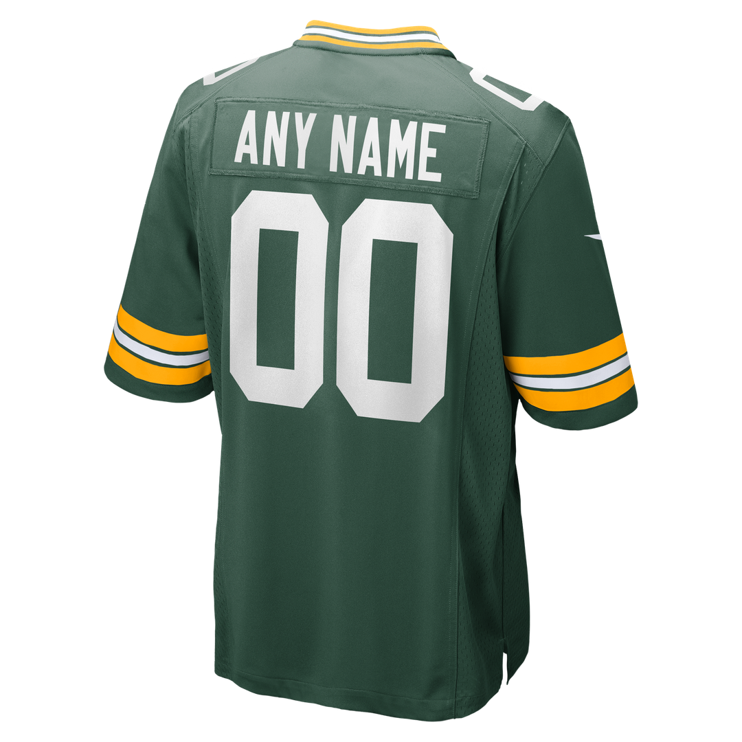 Green Bay Packers Nike Green Custom Jersey