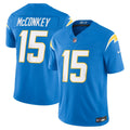 Los Angeles Chargers Ladd McConkey Nike Powder Blue Team Vapor FUSE Stitched Limited Jersey