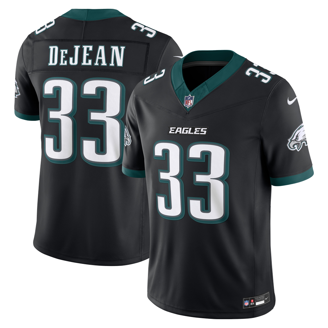 Philadelphia Eagles Cooper DeJean Nike Black Alternate Vapor FUSE Stitched Limited Jersey
