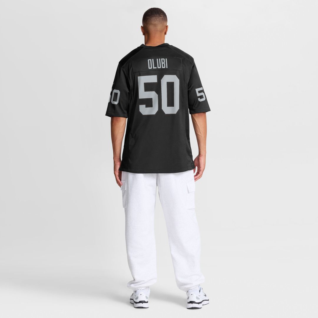 Las Vegas Raiders Segun Olubi Nike Black Game Jersey
