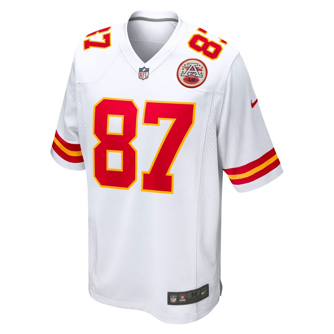 Kansas City Chiefs Travis Kelce Nike White Game Jersey