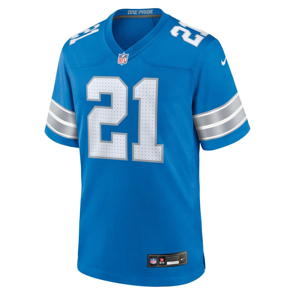 Detroit Lions Roger McCreary Nike Blue Game Jersey