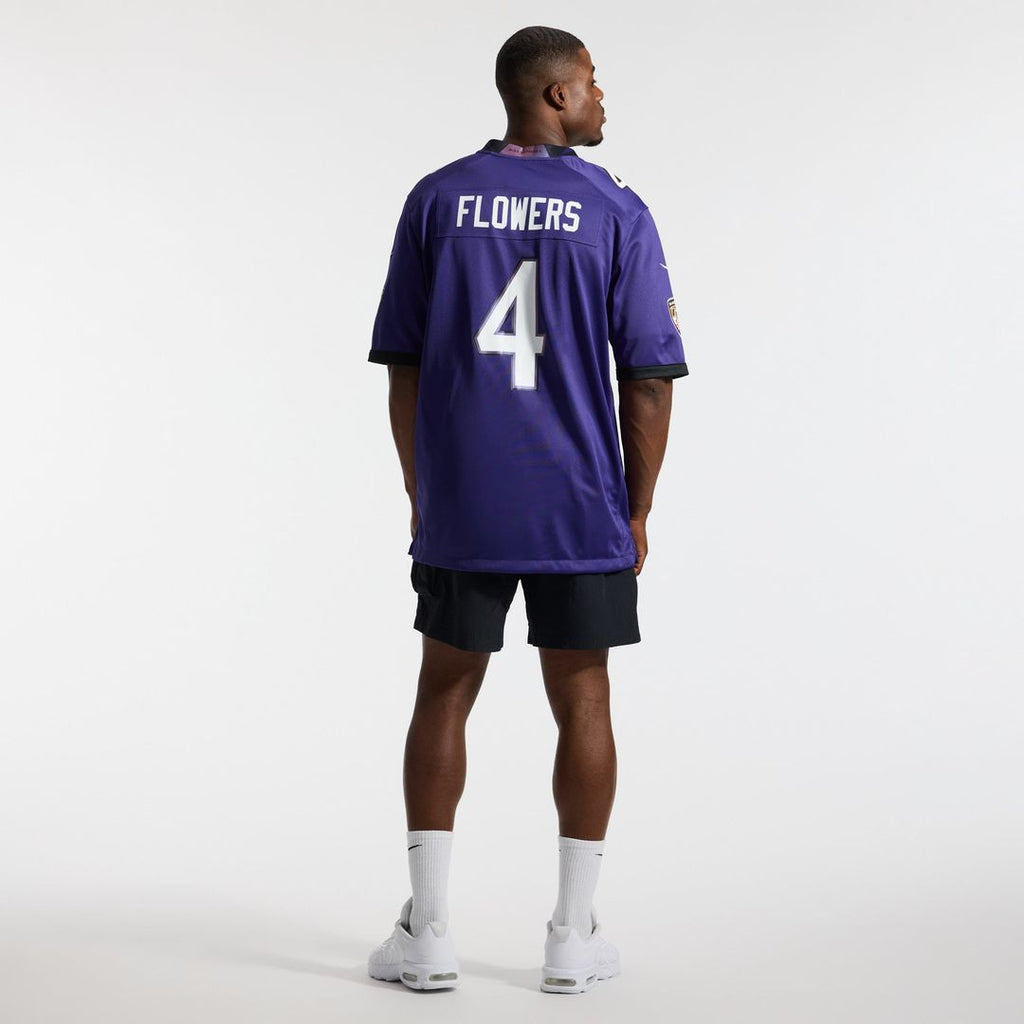 Baltimore Ravens Zay Flowers Nike Purple Game Jersey