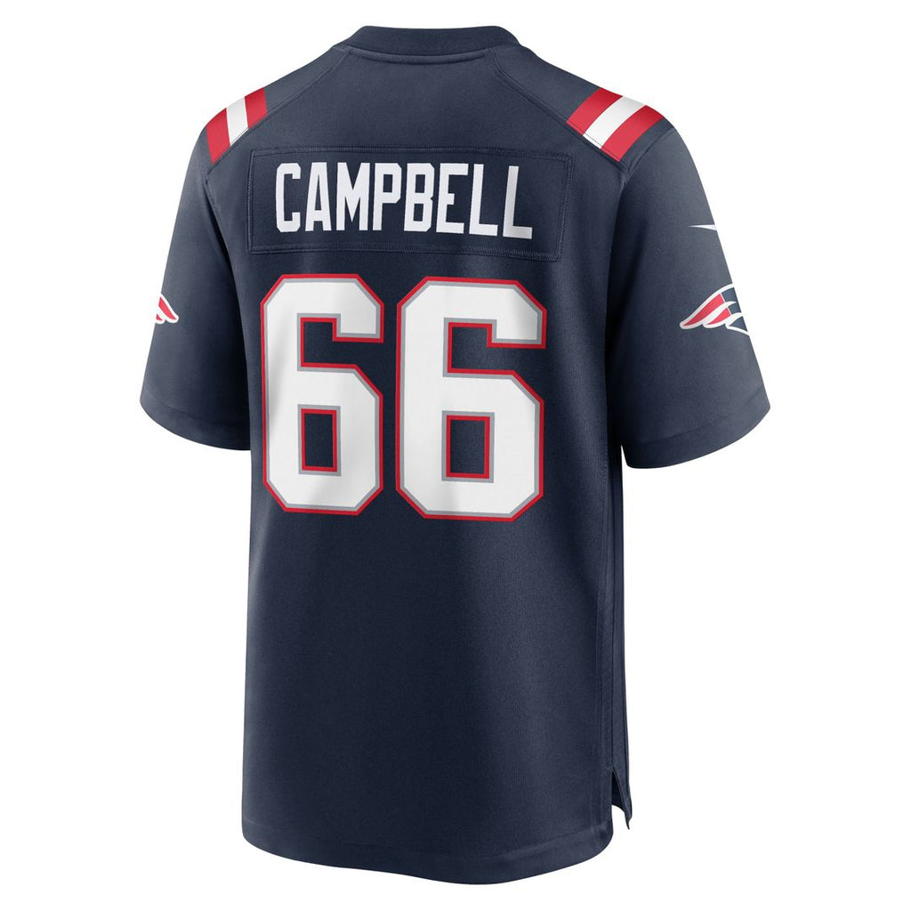 New England Patriots Will Campbell Nike Navy Game Jersey