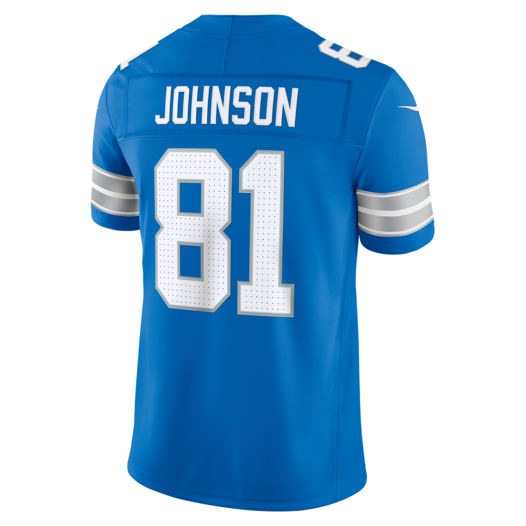 Detroit Lions Calvin Johnson Nike Black Alternate Vapor FUSE Stitched Retired Limited Jersey