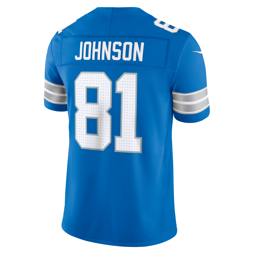 Detroit Lions Calvin Johnson Nike Black Alternate Vapor FUSE Stitched Retired Limited Jersey