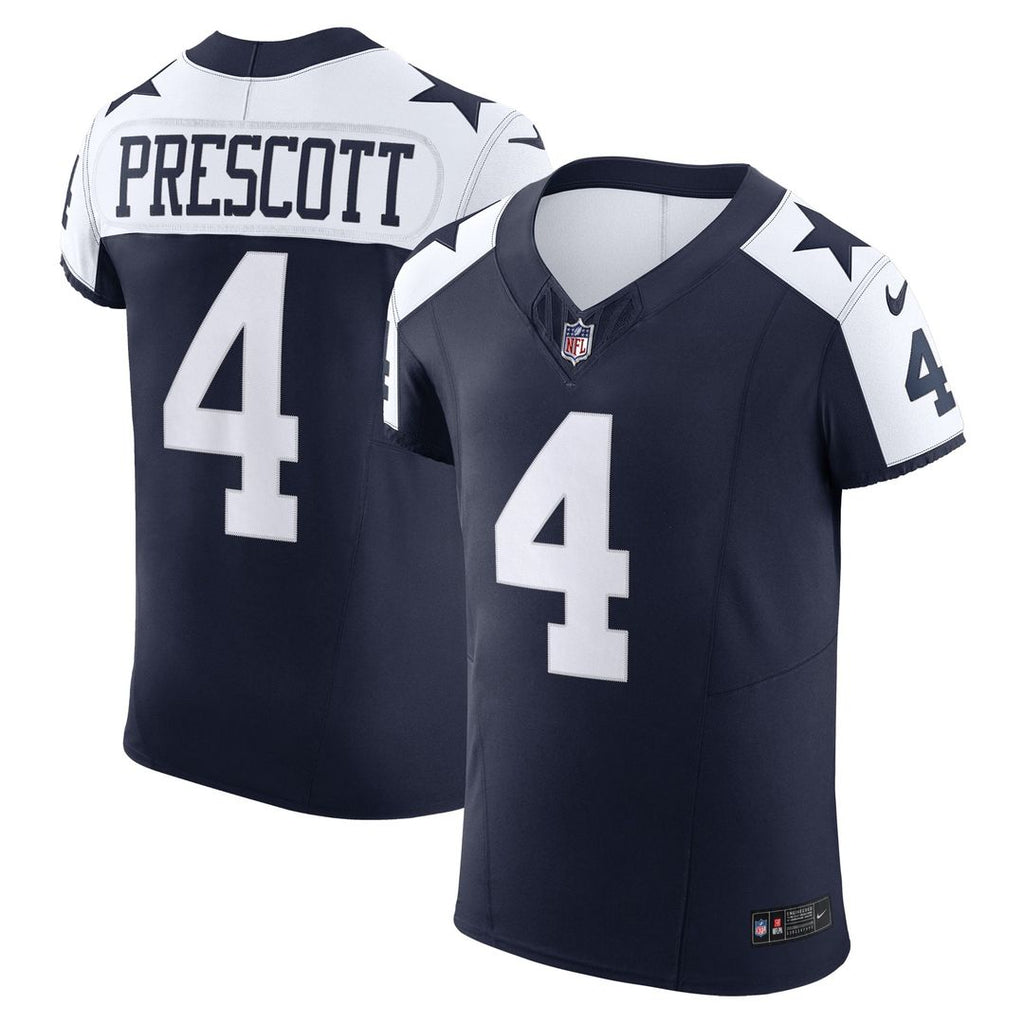Dallas Cowboys Dak Prescott Nike Navy Alternate Vapor FUSE Elite Jersey