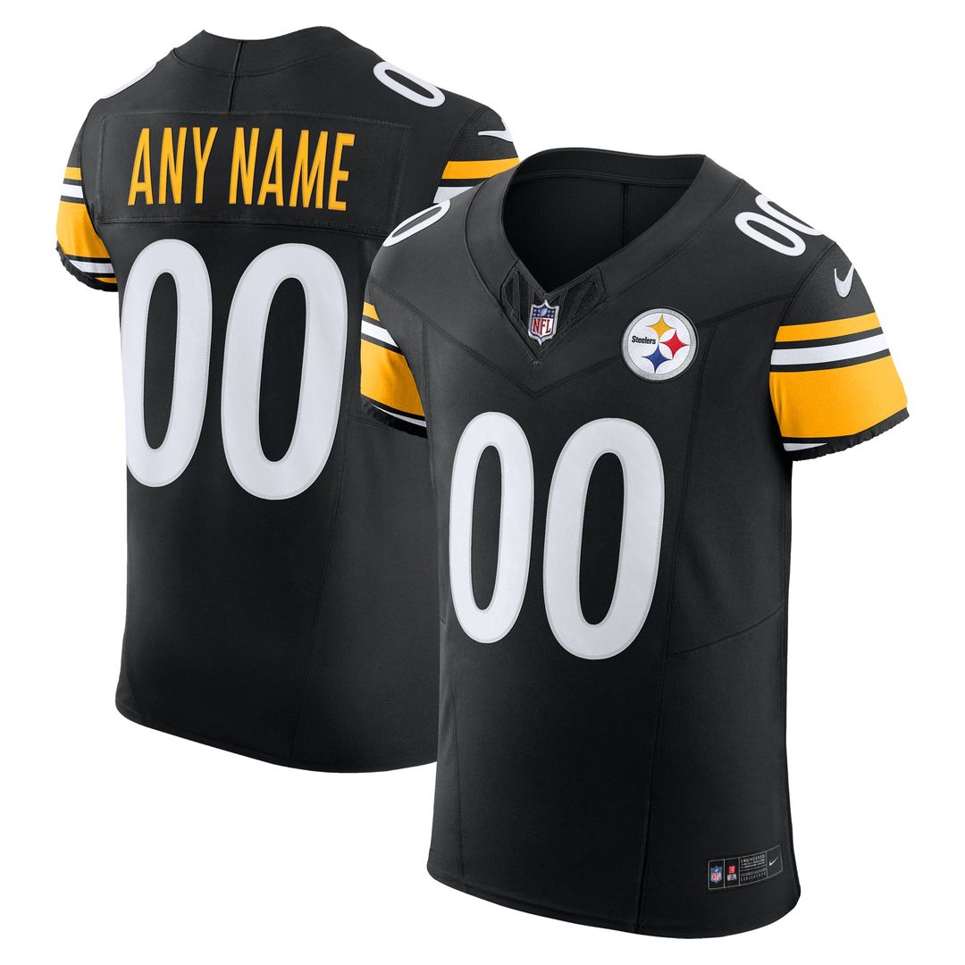 Pittsburgh Steelers Nike Black Vapor FUSE Elite Custom Jersey