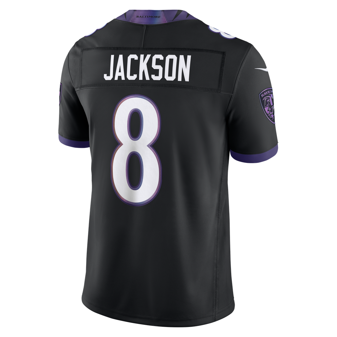 Baltimore Ravens Lamar Jackson Nike Purple Team Vapor FUSE Stitched Limited Jersey