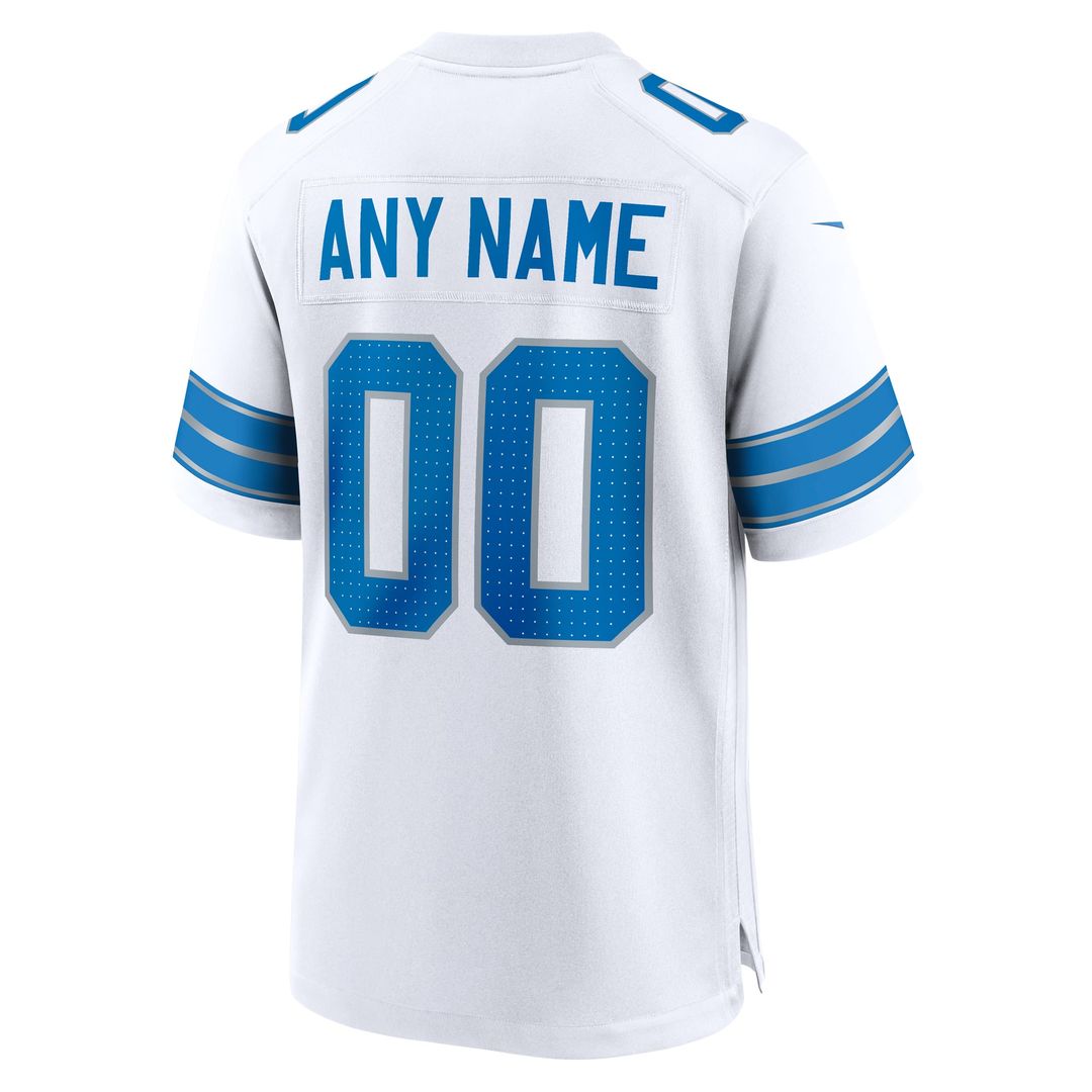 Detroit Lions Nike Blue Custom Jersey