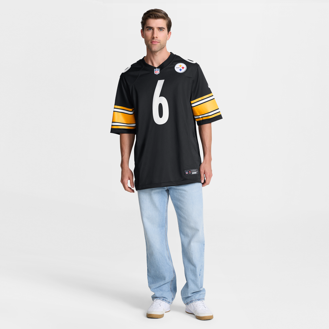 Pittsburgh Steelers Patrick Queen Nike Black Game Jersey