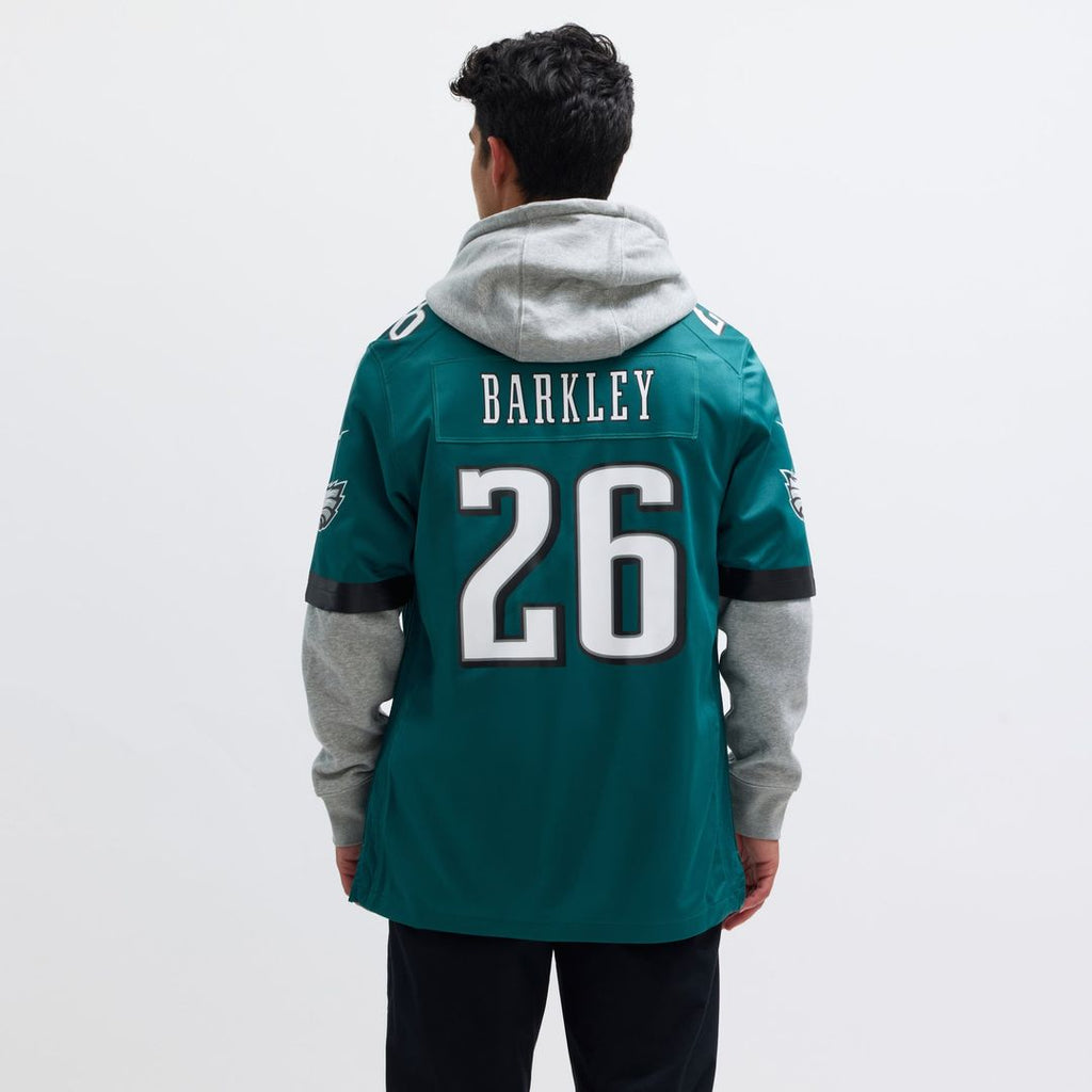 Philadelphia Eagles Saquon Barkley Nike Midnight Green Game Jersey