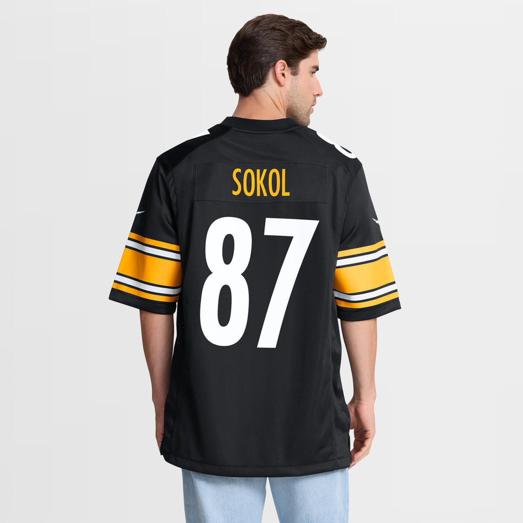 Pittsburgh Steelers Matt Sokol Nike Black Game Jersey