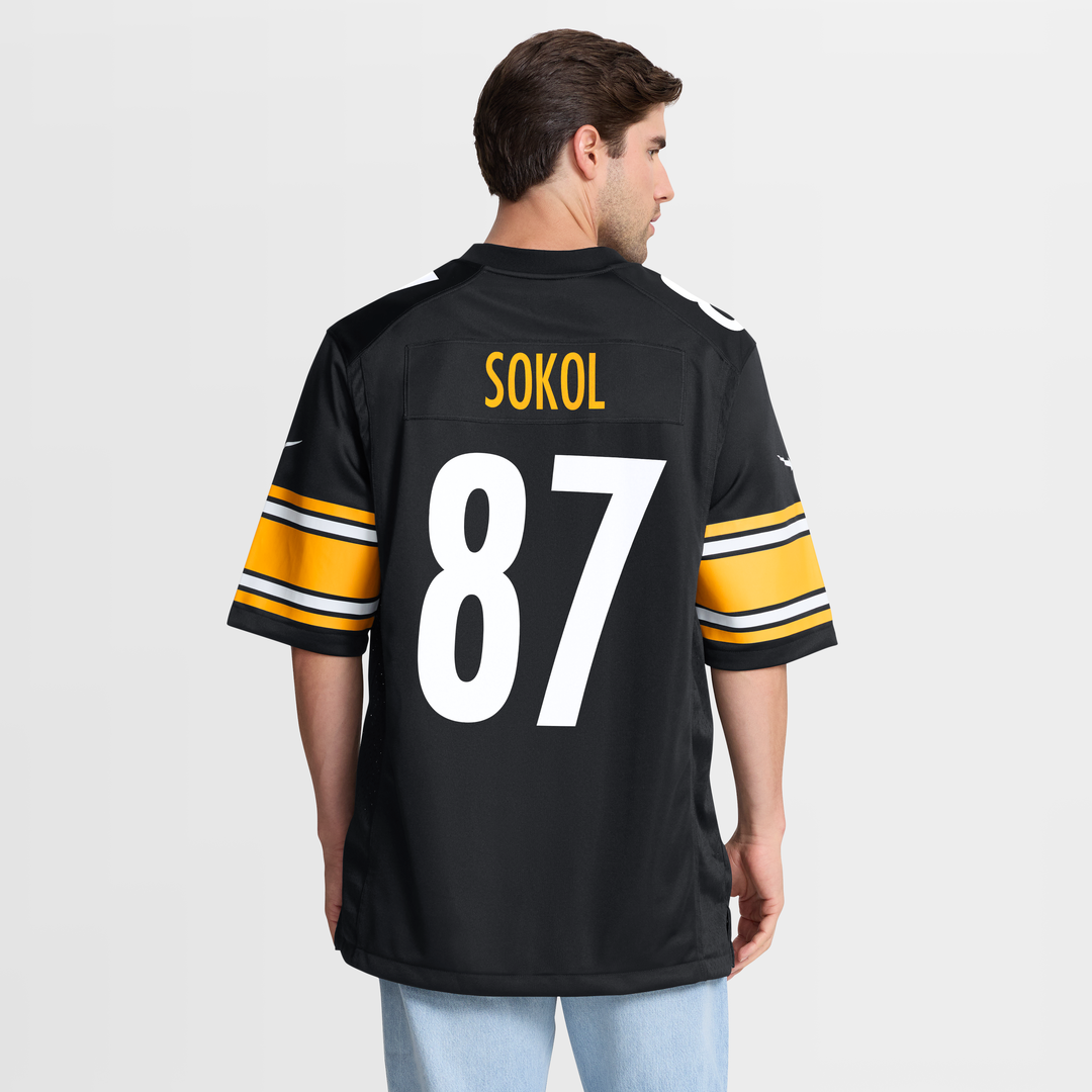 Pittsburgh Steelers Matt Sokol Nike Black Game Jersey