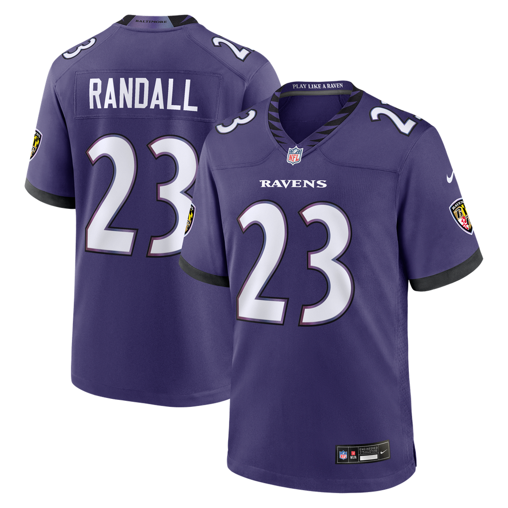 Baltimore Ravens Adam Randall Nike Purple Game Jersey