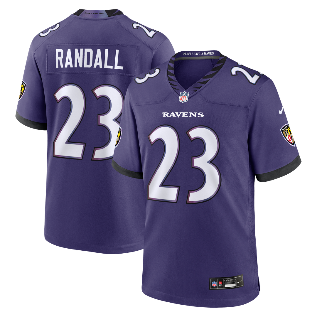 Baltimore Ravens Adam Randall Nike Purple Game Jersey