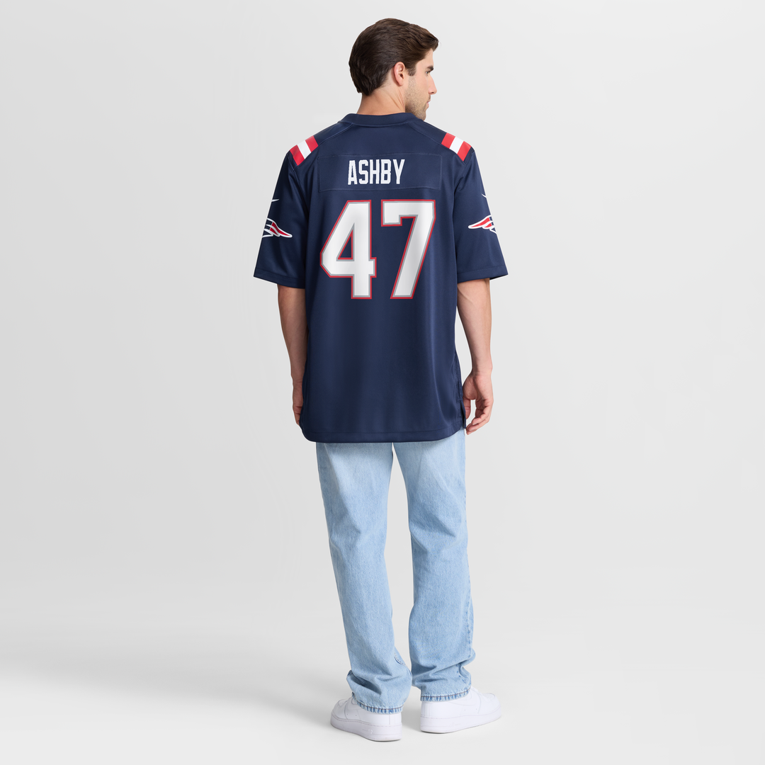 New England Patriots Julian Ashby Nike Navy Game Jersey
