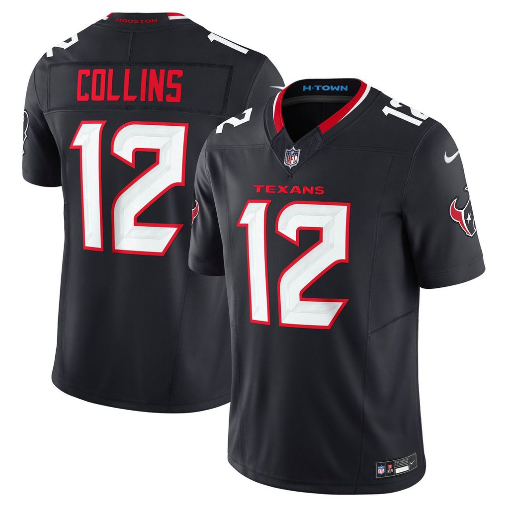 Houston Texans Nico Collins Nike Navy Team Vapor FUSE Limited Jersey