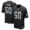 Las Vegas Raiders Segun Olubi Nike Black Game Jersey