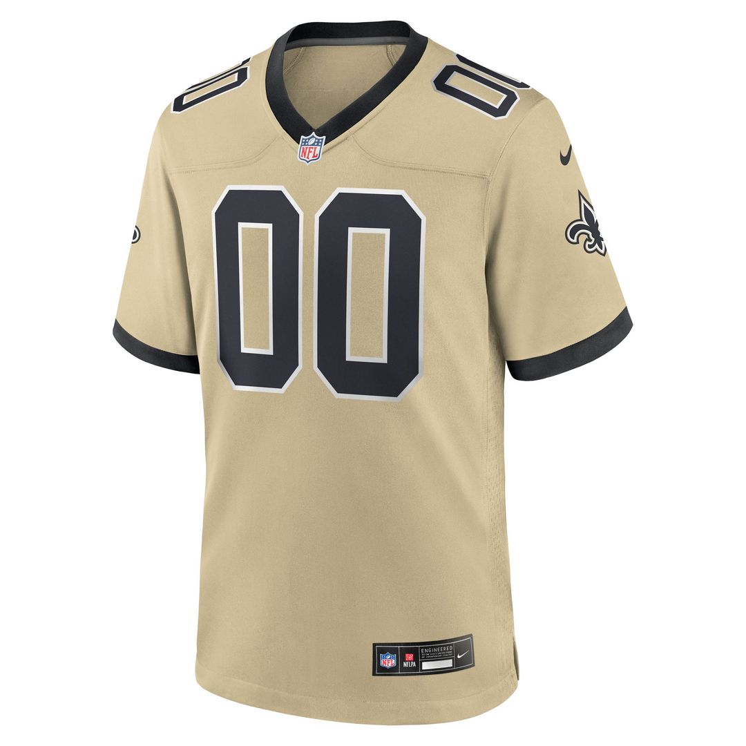New Orleans Saints Nike White Alternate Custom Jersey