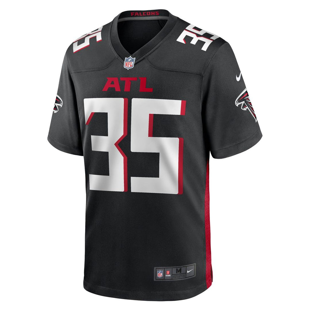 Atlanta Falcons Natrone Brooks Nike Black Game Jersey