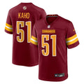 Washington Commanders Ale Kaho Nike Burgundy Game Jersey
