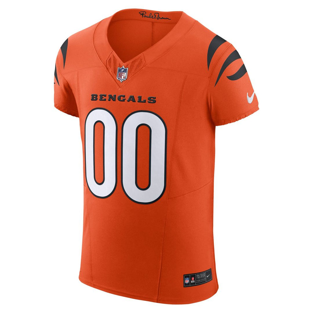 Cincinnati Bengals Nike Orange Alternate Vapor FUSE Elite Custom Jersey