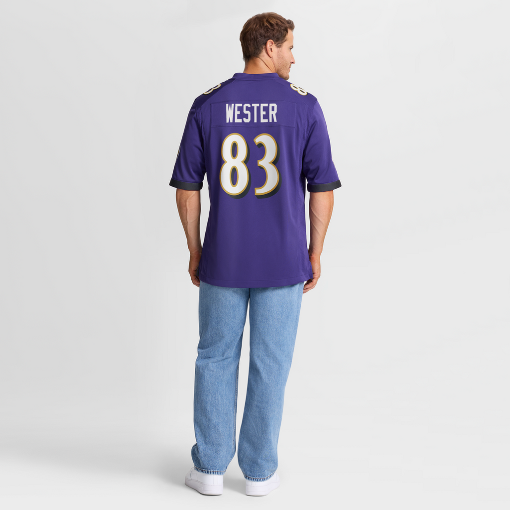 Baltimore Ravens LaJohntay Wester Nike Purple Game Jersey