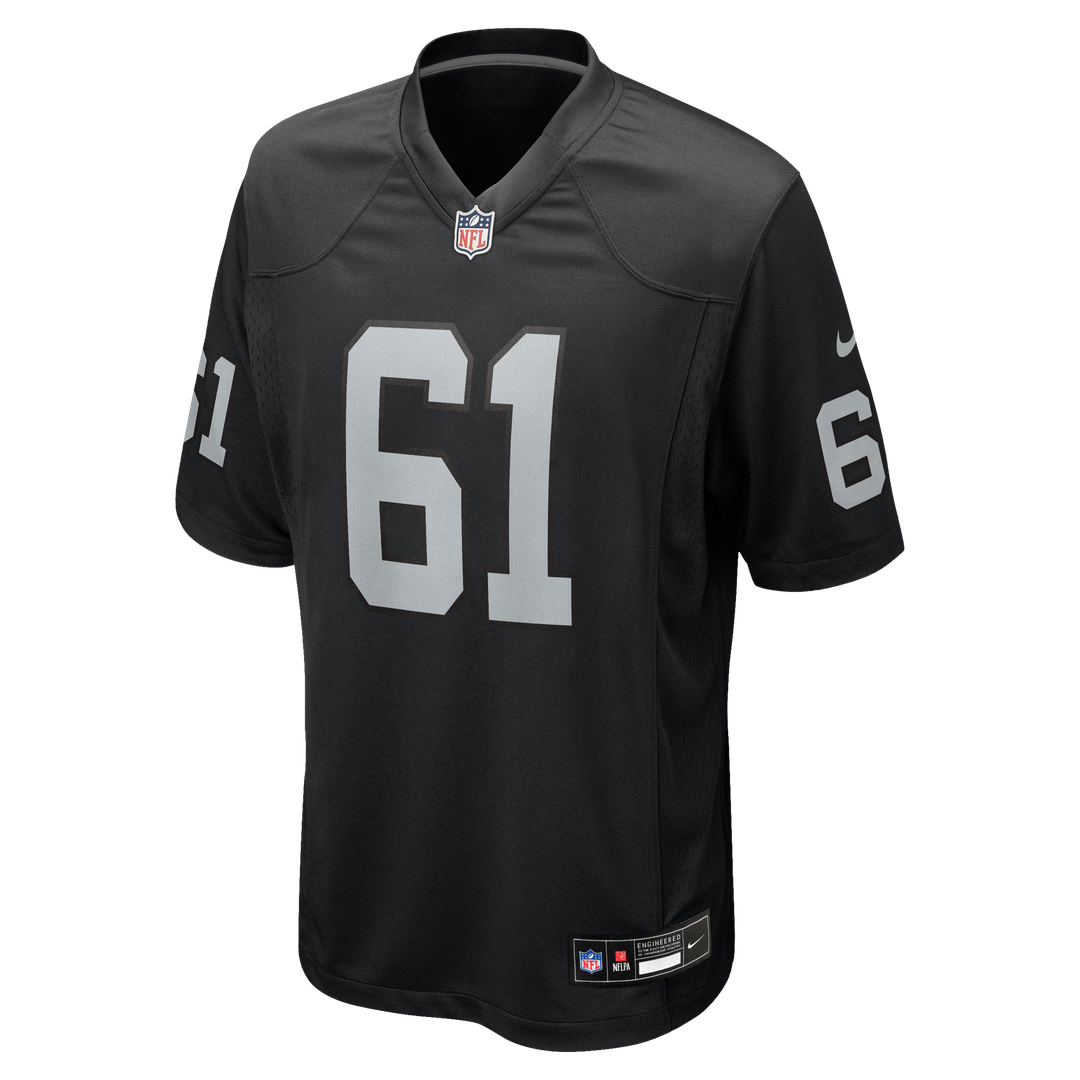 Las Vegas Raiders Jordan Meredith Nike Black Game Jersey