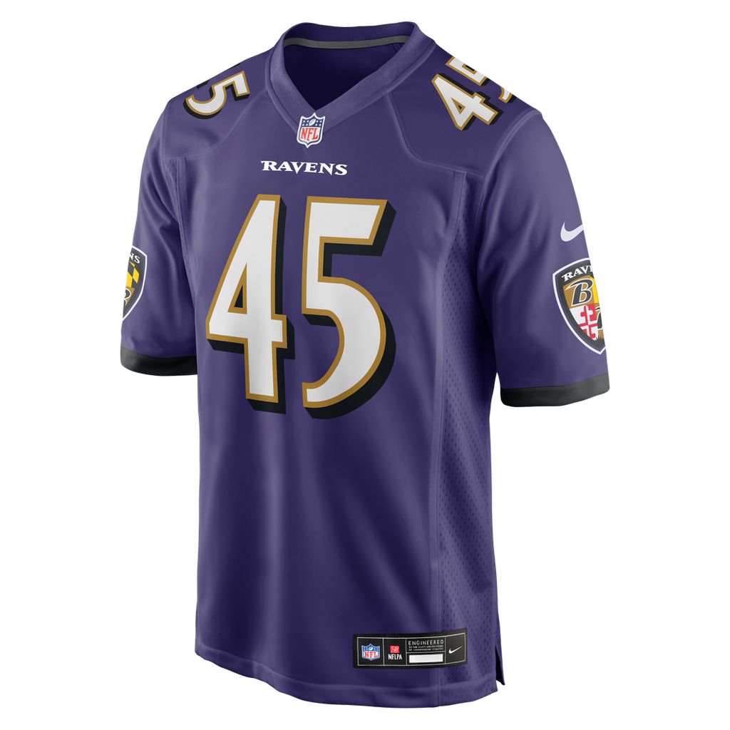 Baltimore Ravens Mike Green Nike Purple Game Jersey