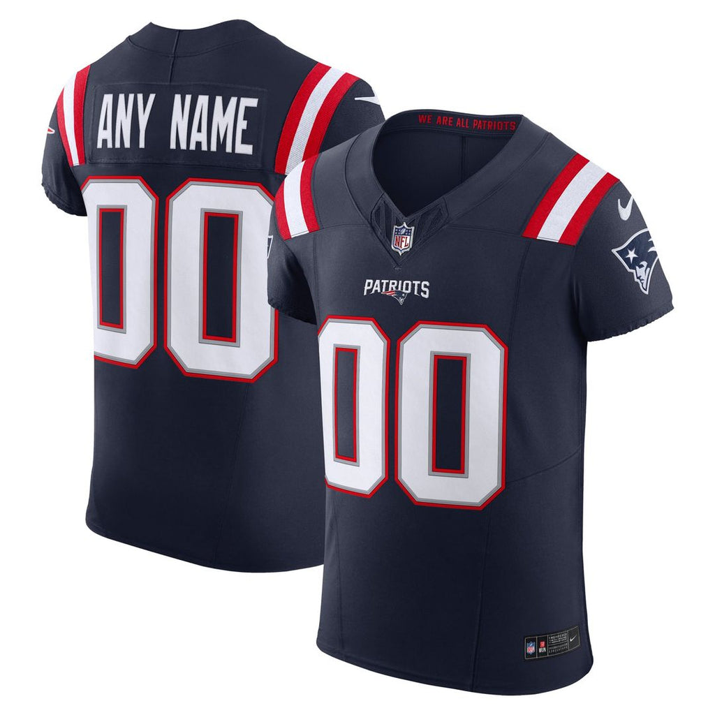 New England Patriots Nike Navy Vapor FUSE Elite Custom Jersey