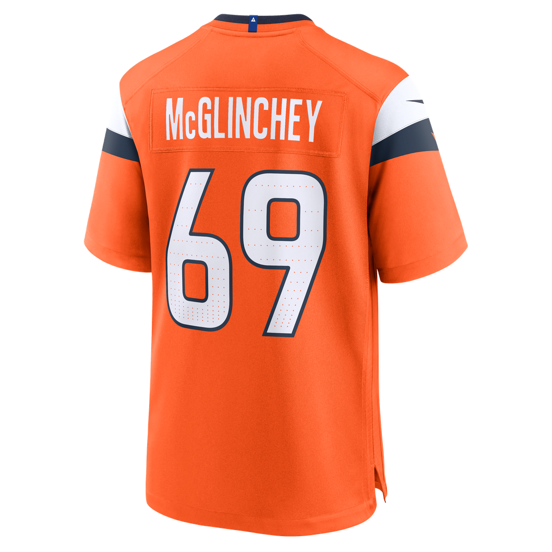 Denver Broncos Mike McGlinchey Nike Orange Game Jersey