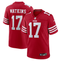 San Francisco 49ers Jordan Watkins Nike Scarlet Game Jersey