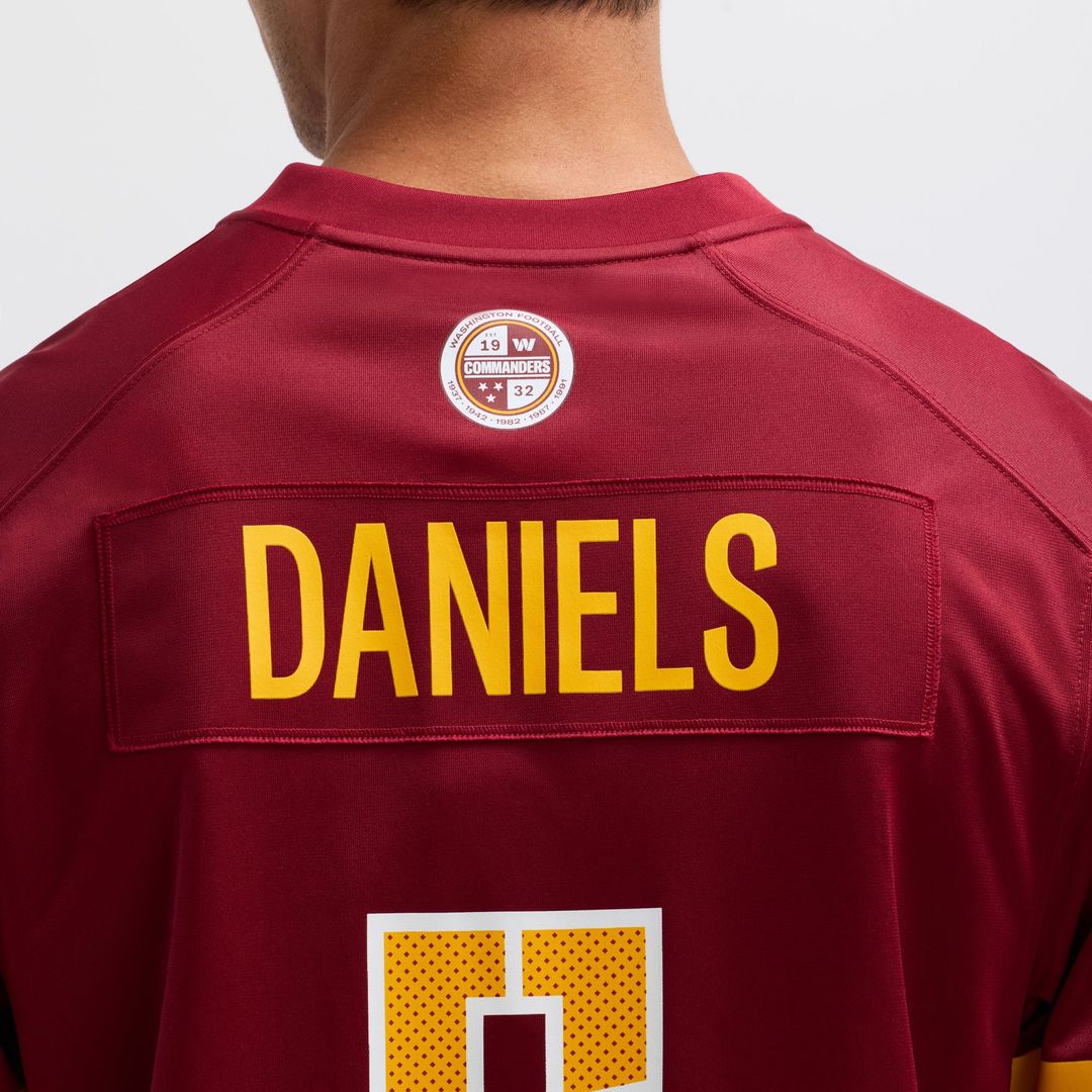 Washington Commanders Jayden Daniels Nike White Game Jersey