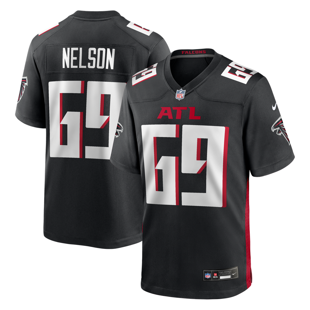 Atlanta Falcons Jack Nelson Nike Black Game Jersey