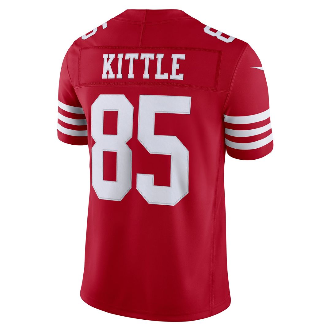 San Francisco 49ers George Kittle Nike Scarlet Team Vapor FUSE Stitched Limited Jersey
