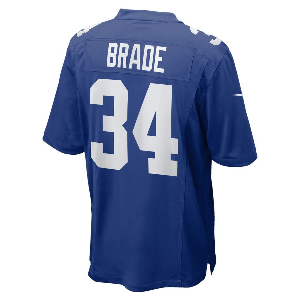 New York Giants Beau Brade Nike Royal Game Jersey