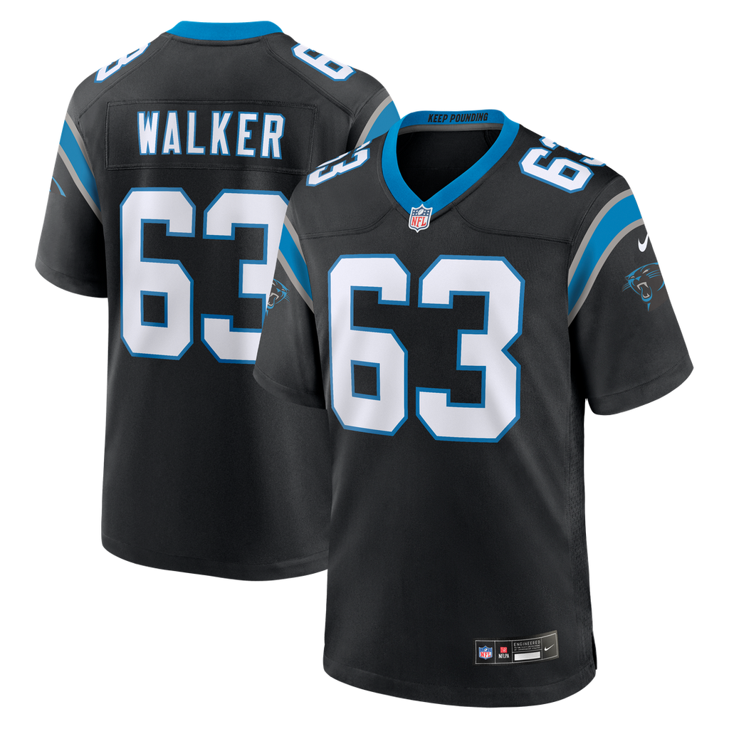 Carolina Panthers Rasheed Walker Nike Black Game Jersey